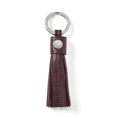 Aspinal Of London Hudson Tassel Keyring In Brown