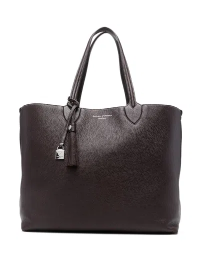 Aspinal Of London Hudson Tote Tote Bag In Purple