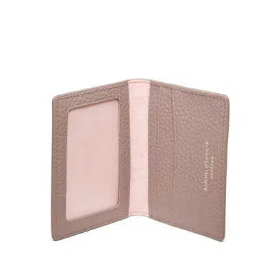 Aspinal Of London Id & Travel Card Case In Brown