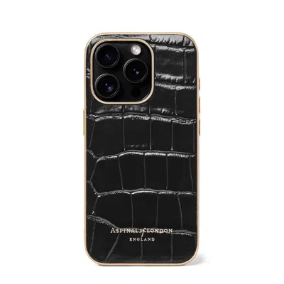 Aspinal Of London Iphone 15 Pro Case In Black