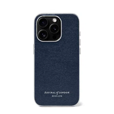 Aspinal Of London Iphone 15 Pro Case In Blue