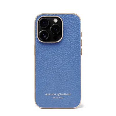 Aspinal Of London Iphone 15 Pro Case In Blue