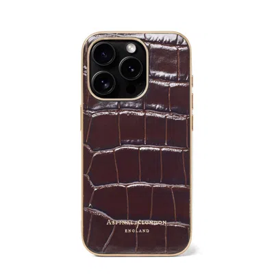 Aspinal Of London Iphone 15 Pro Case In Brown
