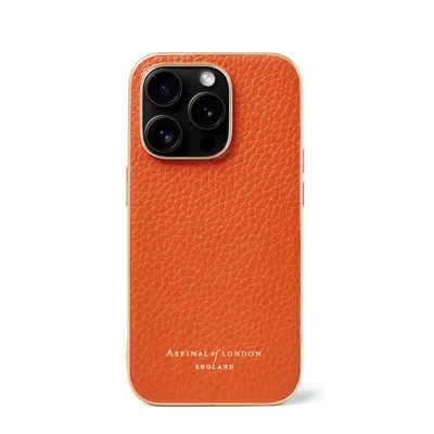 Aspinal Of London Iphone 15 Pro Case In Orange