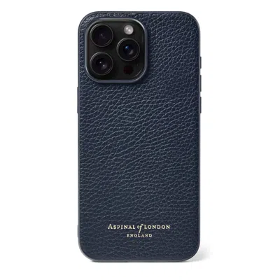 Aspinal Of London Iphone 15 Pro Max Case In Blue