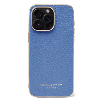 Aspinal Of London Iphone 15 Pro Max Case In Blue