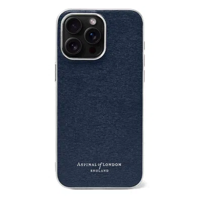 Aspinal Of London Iphone 15 Pro Max Case In Blue