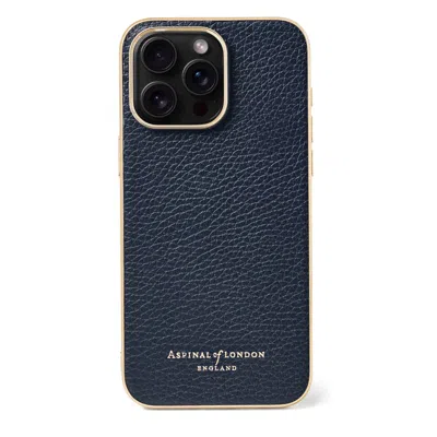 Aspinal Of London Iphone 15 Pro Max Case In Blue