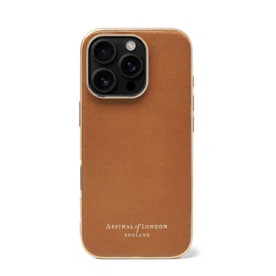 Aspinal Of London Iphone 16 Pro Case In Brown