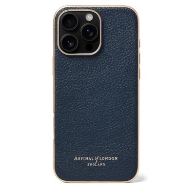 Aspinal Of London Iphone 16 Pro Max Case In Blue