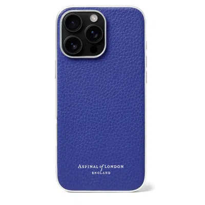 Aspinal Of London Iphone 16 Pro Max Case In Blue