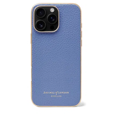 Aspinal Of London Iphone 16 Pro Max Case In Blue