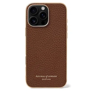 Aspinal Of London Iphone 16 Pro Max Case In Brown