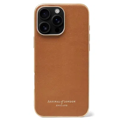 Aspinal Of London Iphone 16 Pro Max Case In Brown