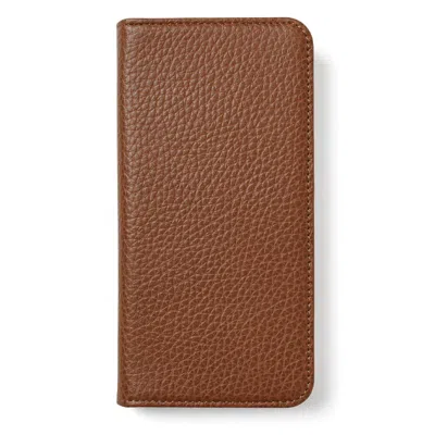 Aspinal Of London Iphone 16 Pro Max Magnetic Card Case In Tan Pebble In Brown