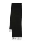 Aspinal Of London Knitted Cashmere Scarf In Black