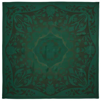 Aspinal Of London Lancashire Rose Silk Scarf In Multi