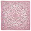 Aspinal Of London Lancashire Rose Silk Scarf In Pink