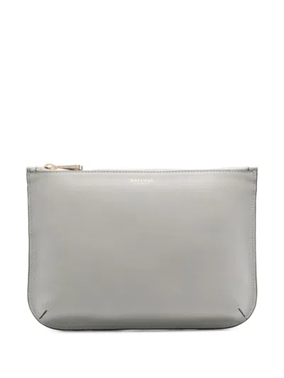 Aspinal Of London Large Ella Makeup Bag In Grey