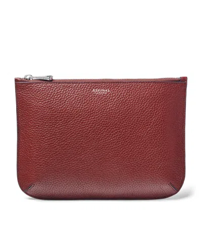 Aspinal Of London Large Ella Make Up Bag In Merlot