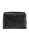 Aspinal Of London Black London Large Grained-leather Case In Black