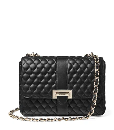 Aspinal Of London Large Lottie Shoulder Bag In Black