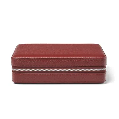 Aspinal Of London Large Travel Jewellery Case In Red
