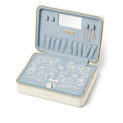 Aspinal Of London Large Travel Jewellery Case In Blue