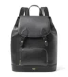 Aspinal Of London Womens Black Hudson Medium Leather Backpack In Black