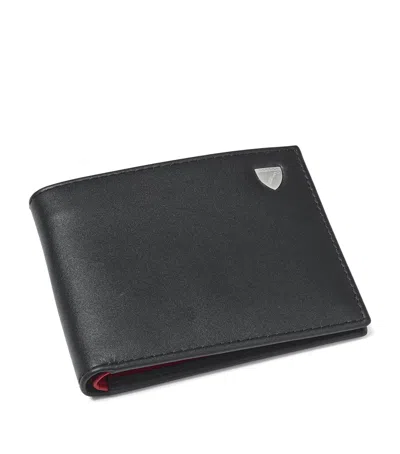 Aspinal Of London Leather Bifold Wallet In Black