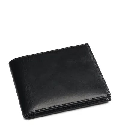 Aspinal Of London Leather Bifold Wallet In Black