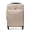 Aspinal Of London Leather Cabin Suitcase In Neutral