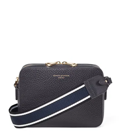 Aspinal Of London Leather Camera Bag In Blue