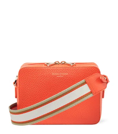 Aspinal Of London Leather Camera Bag In Orange