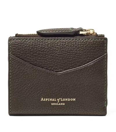Aspinal Of London Leather Card Holder In Brown
