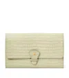 Aspinal Of London Leather Classic Travel Wallet In Green