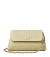 Aspinal Of London Leather Clutch Bag In Green