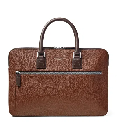 ASPINAL OF LONDON LEATHER CONNAUGHT BRIEFCASE
