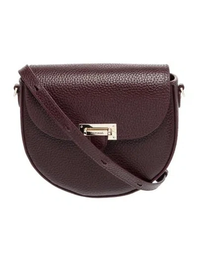 Pre-owned Aspinal Of London Leather Crossbody Bag In Burgundy