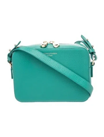 Pre-owned Aspinal Of London Leather Crossbody Bag W/ Tags In Green