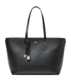 Aspinal Of London Leather East West Tote Bag In Black
