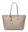 Aspinal Of London Leather East West Tote Bag In Neutral