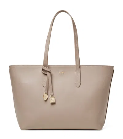 Aspinal Of London Leather East West Tote Bag In Neutral