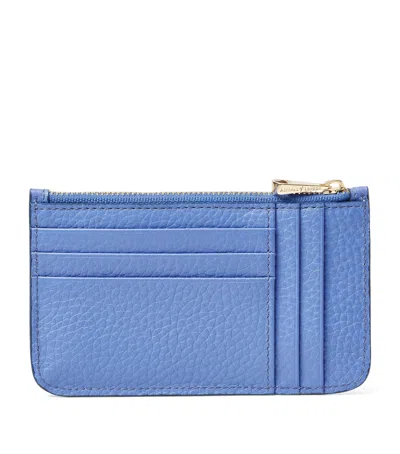 Aspinal Of London Leather Ella Card Case In Blue