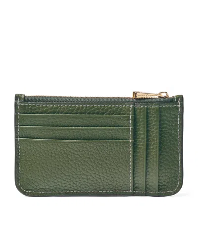 Aspinal Of London Leather Ella Card Holder In Green