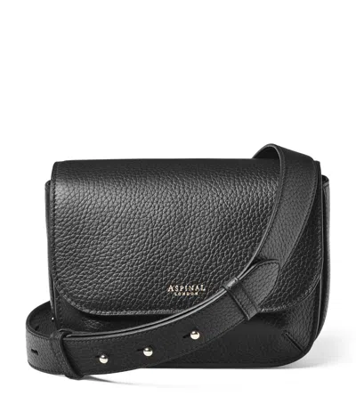 Aspinal Of London Leather Ella Cross-body Bag In Black