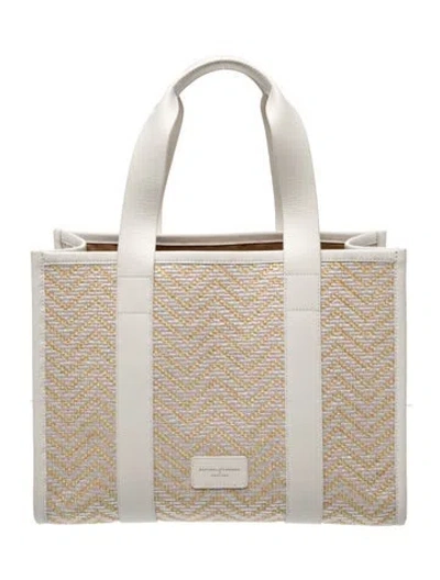 Pre-owned Aspinal Of London Leather Evening Bag In White