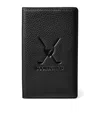 Aspinal Of London Leather Gold Scorecard Holder In Black