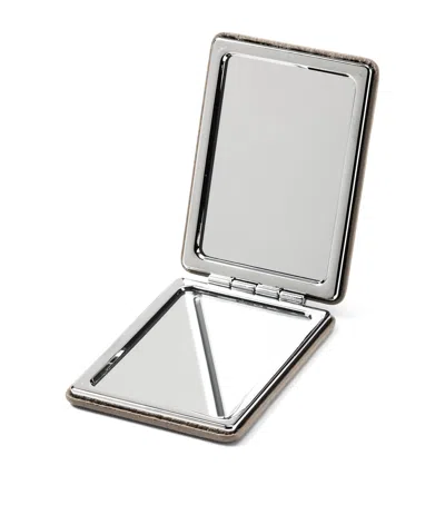 ASPINAL OF LONDON LEATHER HANDBAG MIRROR