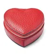 Aspinal Of London Leather Heart Watch And Ring Box In Multi